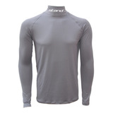 Camisa Térmica Stand Gola Alta - Cinza - C/ Seu Nome!