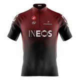 Camisa Tour De France Camiseta Ciclismo Ineos Com Bolsos Uv+