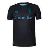 Camisa Umbro Grêmio Oficial 3 2023 Preta Classic Original
