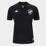 Camisa Vasco Da Gama Feminina Goleiro Preta - Kappa Oficial