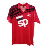 Camisa Vôlei Rara Banespa Anos 80/90 Manga Curta Vermelha To