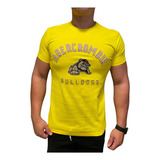 Camiseta Abercrombie And Fitch Bulldogs Amarela Masculina