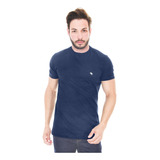 Camiseta Abercrombie Classic White Icon Azul Escuro