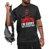 Camiseta Algodão Deadpool Filme Frase Ironica Meme Unissex