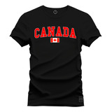 Camiseta Algodão Estampada Canada