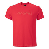 Camiseta Aramis Masculina Monocromatica Cor Vermelha