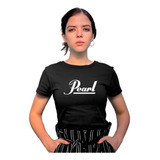 Camiseta Baby Look Pearl Drum Bateria Rock Baterista Blusa