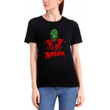 Camiseta Babylook Anos 80 Michael Jackson Thriller Music