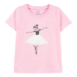 Camiseta Bailarina Rosa Girl Carters Importado Eua Original