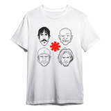 Camiseta Basica Banda Red Hot Desenhos Dos Integrantes