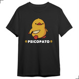 Camiseta Básica Serie Psicopato Meme Animals Detetive Pato