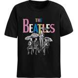 Camiseta Basica Unissex The Beatles Rock Roll Guarda Chuva