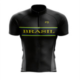 Camiseta Bike Camisa Para Ciclismo Masculina Ciclista Brasil