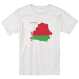 Camiseta Blusa Bielorrússia, Belarus Bandeira País Unissex