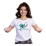 Camiseta Blusa Estampa Profissão Medicina Veterinária Vet