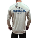 Camiseta Blusa Pesca Proteção Solar Uv50 Rigs Fishing Fish