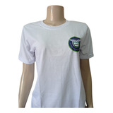 Camiseta Branca Poliviscose Colegio Civico Militar Do Parana