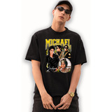 Camiseta Camisa Básica Michael Jackson Personalizado Unissex