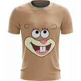Camiseta Camisa Cosplay Sandy Bochechas Bob Esponja Envio Hj