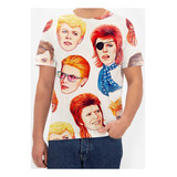 Camiseta Camisa David Bowie Cantor Rock Art Pop 18