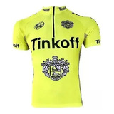 Camiseta Camisa De Ciclismo Barbedo Tinkoff Uv Com Bolsos