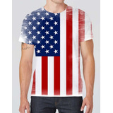 Camiseta Camisa Estados Unidos Eua Moda Verão País 