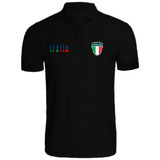 Camiseta Camisa Gola Polo Masculina Italia Zero-17