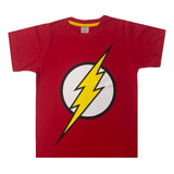 Camiseta Camisa Infantil Flash 100% Algodão