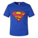 Camiseta Camisa Infantil Super Homem Superman 100% Algodão