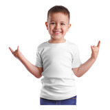Camiseta Camisa Lisa Escolar 100% Algodão Infantil 30.1