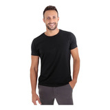 Camiseta Camisa Masculina Básica Slim Lisa Algodão Premium