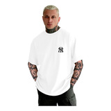 Camiseta Camisa Oversized New York Algodão