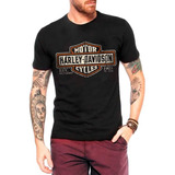 Camiseta Camisa Plus Size Harley Davidson Trade Mark Retro