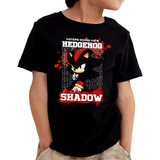 Camiseta Camisa Shadow Sonic Filme Desenho Infantil M2