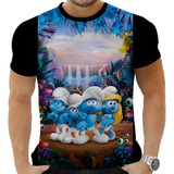 Camiseta Camisa Smurfs Desenho In Fantil M Enino M Enina 5