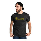 Camiseta Camisa The Doors Banda De Rock Estampa Em Relevo