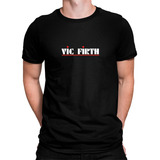 Camiseta Camisa Vic Firth Baquetas Bateria Estampa Especial