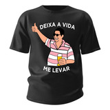 Camiseta Carnaval Unissex Frase Deixe A Vida Me Levar Meme