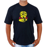 Camiseta Cobra Kai Karate Kid Filme Geek Camisa 100% Algodão