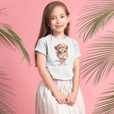 Camiseta Country Infantil Feminina Cavalo De Fogo Lançamento