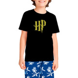 Camiseta Criança Infantil Hp Saga Harry Potter Livros Filme