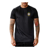 Camiseta Dry Fit Treino Futebol Seleção Brasileira Brasil