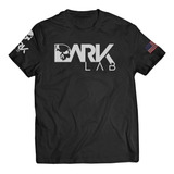 Camiseta Dry-fit Preta Caveira Unisex Dark Lab