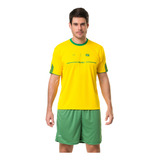 Camiseta Elite Brasil Temática Brasil Infantil - Amarelo E V