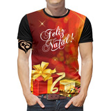 Camiseta Feliz Natal Plus Size Masculina Blusa Papai Noel E1