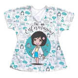 Camiseta Feminina Manga Curta Gola V Técnico Enfermagem