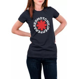 Camiseta Feminina Red Hot Chili Peppers Banda Rock Babylook