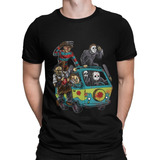 Camiseta Filme Terror Jason Michael Myers Scoby Doo Desenho