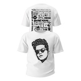 Camiseta Frente E Costas Bruno Mars Show Brasil Songs Pop