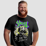 Camiseta Ghost Heavy Metal Preta Banda De Rock Unissex